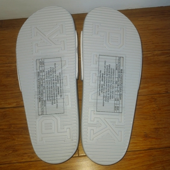 🤍 Victoria's Secret PINK open toe leopard slides size Small - Picture 5 of 6